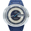 1973 Omega Geneve Dynamic Automatic Day Date with Two Tone Silver and Blue Bullseye Dial Model 166.079