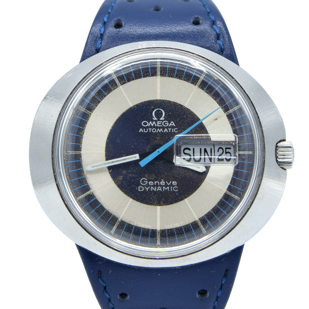 1973 Omega Geneve Dynamic Automatic Day Date with Two Tone Silver