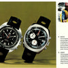 1974 Tissot Seastar Navigator Chronograph Wristwatch Model 40522 in Stainless Steel with Stunning Graphite grey Dial