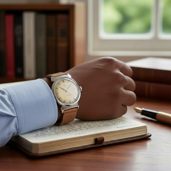 1950 Fully Restored Rare Omega Seamaster Automatic Bumper with Silver Dial and Rare Hooded Lugs in Stainless Steel Model 14350-1