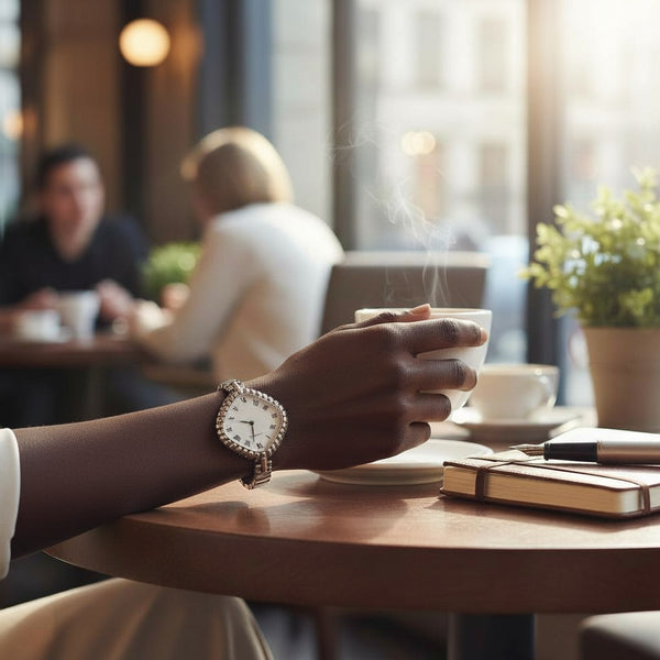 1970s New Old Stock Juvenia Ladies Solid Silver Bangle Watch – Bold Cushion Shape – Mechanical – Unused