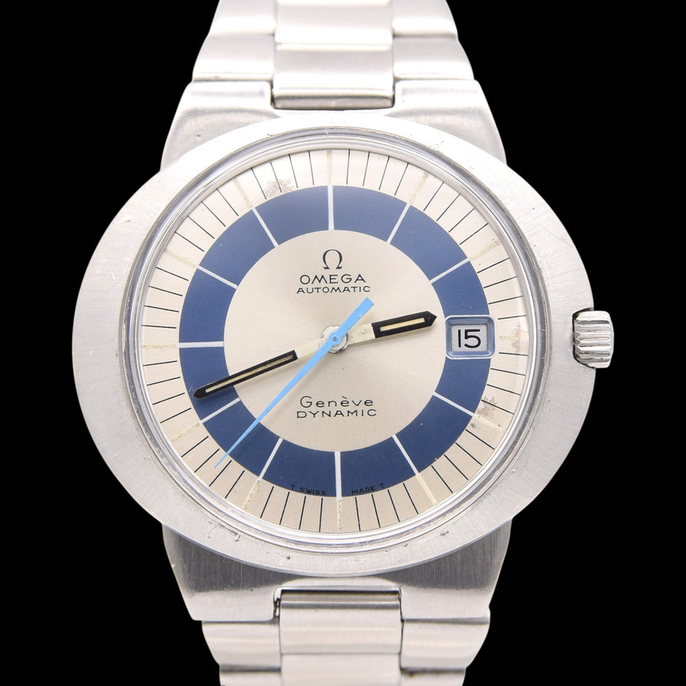 1971 Omega Geneve Dynamic Automatic Date with Two Tone Dial Model 166.039 Box & Papers