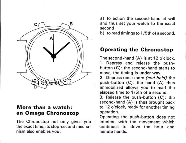 1969 Omega Chronostop Genéve Date Model 146.009 Grey Sloped Dial in Stainless Steel