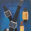 1972 Omega De Ville "Emerald" Unusual steel Wristwatch Model 5110.378 facet electric blue dial