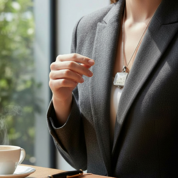 1940s New Old Stock Ladies Mechanical Pendant Watch – Swiss Movement – Retailed by McDowells in Dublin – Unused Time Capsule