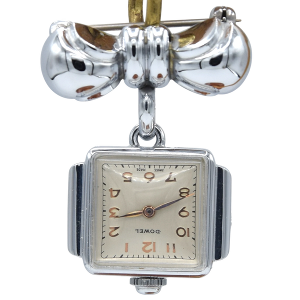 1940s New Old Stock Ladies Mechanical Pendant Watch – Swiss Movement – Retailed by McDowells in Dublin – Unused Time Capsule