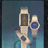 1972 Omega De Ville "Emerald" Unusual steel Wristwatch Model 5110.378 facet electric blue dial
