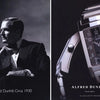 1990s Alfred Dunhill 'Facet' swiss Mechanical Wristwatch with silvered Dial on leather + Buckle & Box