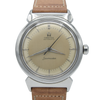1950 Fully Restored Rare Omega Seamaster Automatic Bumper with Silver Dial and Rare Hooded Lugs in Stainless Steel Model 14350-1