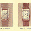 1936 Rare Omega model Ck944 Deco Rectangular Wristwatch in Staybrite steel curved case