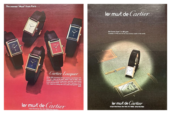1970s Cartier Tank Mechanical with Laquer 'Ox Blood' Burgundy Dial in 925 case + Buckle & Box