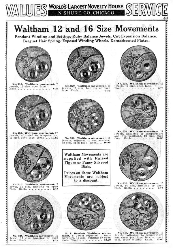 1920 Rare Solid Silver Waltham Half Hunter - Extra Heavy 2oz English Case - 17 Jewel Bartlett Movement