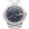 1969 Omega Geneve dynamic with Gorgeous matte blue Dial Model 136.033 in steel with box