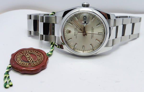 Rolex Oyster Perpetual Date Chronometer Model 115200 with Box and Papers Circa 2014