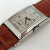 (Reserved) Rare Omega Marine Deco Rectangular Tonneau Pupitre Wristwatch in Staybrite Case Circa 1934