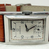 (Reserved) Rare Omega Marine Deco Rectangular Tonneau Pupitre Wristwatch in Staybrite Case Circa 1934