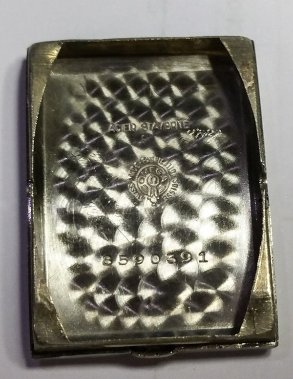 Omega with Original Two Tone Dial in Deco Style Stainless Steel Case 1934