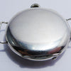 Half Hunter Trench Style Wristwatch in Silver with Original Strap and Buckle Circa 1920s