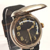 Military Half Hunter Trench with Black Dial in Silver 1917