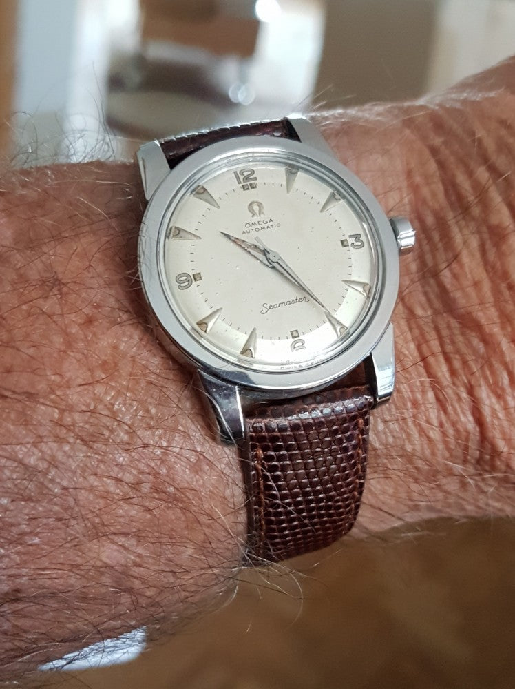Omega Seamaster Automatic Bumper with Tropicalised Dial Model 2577 in Stainless Steel 1953