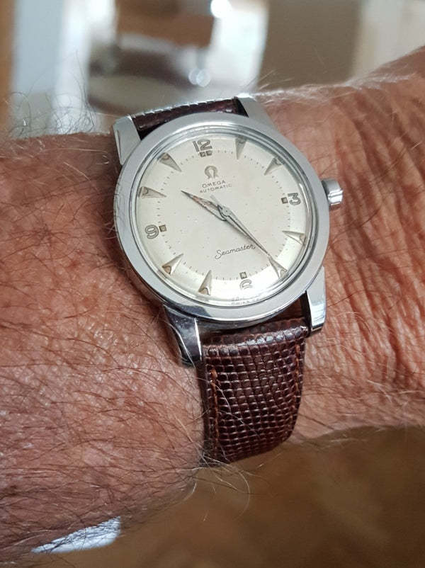 Omega Seamaster Automatic Bumper with Tropicalised Dial Model 2577 in Stainless Steel 1953