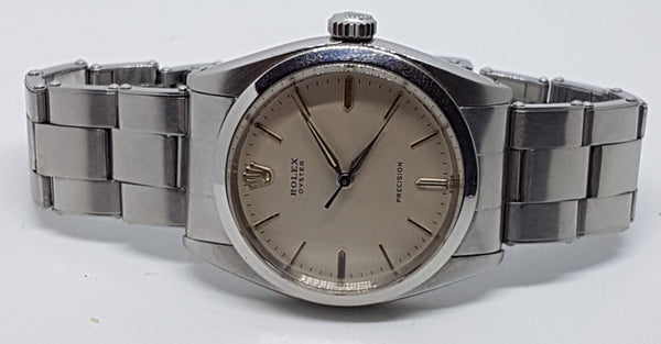 Rolex Oyster Precision Manual Wind in Stainless Steel Model 6426 with Original Box 1961