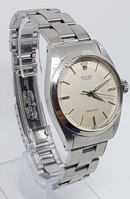Rolex Oyster Precision Manual Wind in Stainless Steel Model 6426 with Original Box 1961