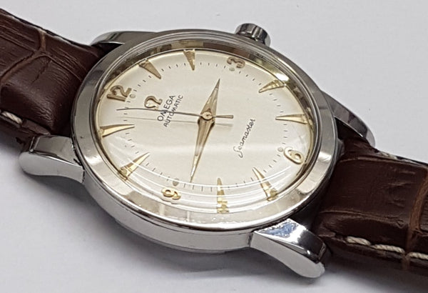 Omega Seamaster Bumper with Two Tone Dial Model 2677 in Stainless Steel 1953