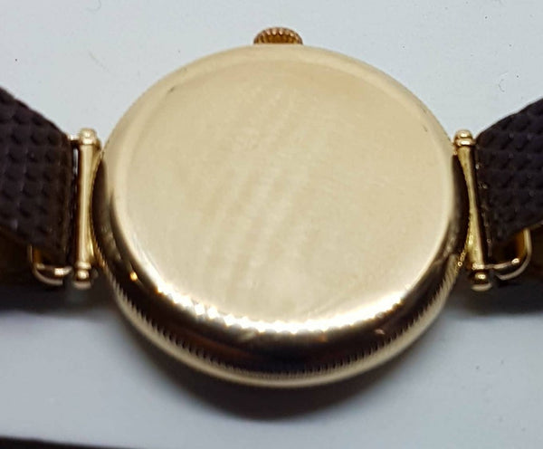 JW Benson Trench with Flexible Lugs in 9ct Gold Hermetic Case 1927