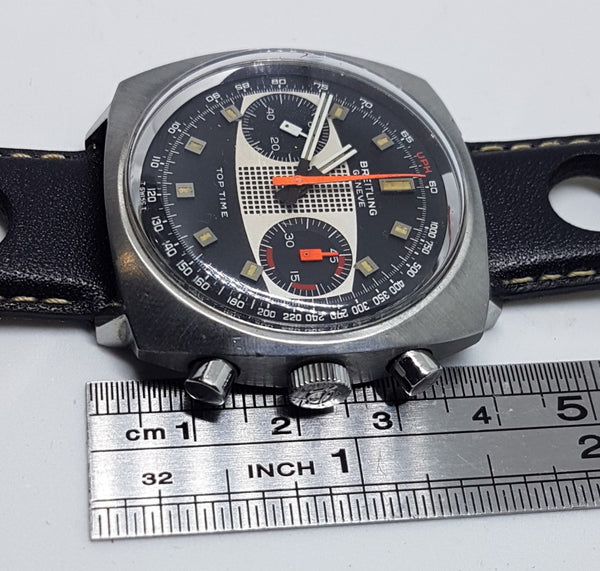 Breitling Top Time Chronograph with Racing 'Surfboard' Dial in Stainless Steel Model 2211 Dated 1970
