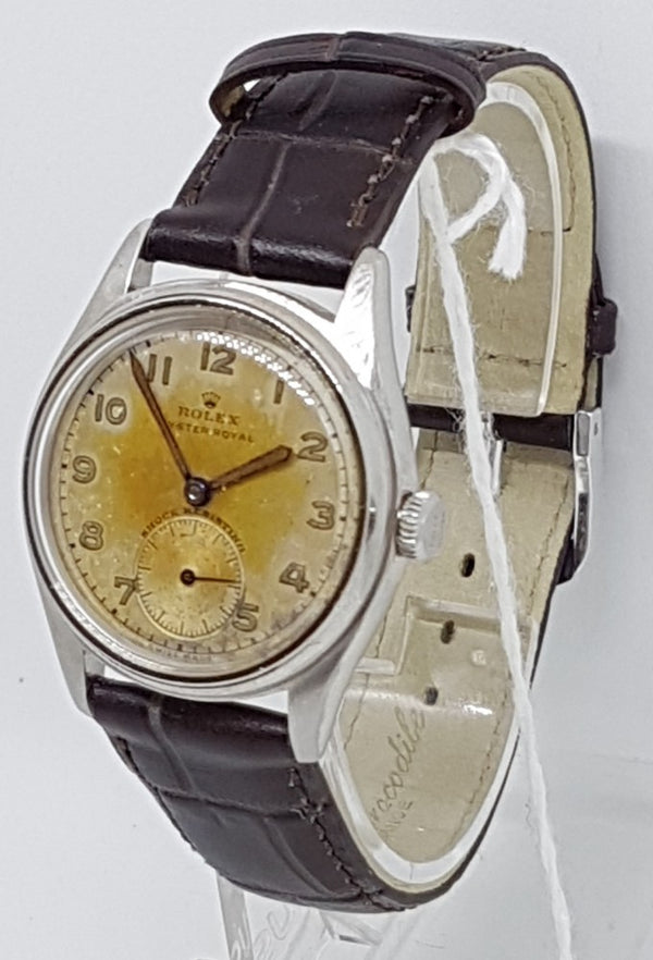 Rolex Oyster Royal in Stainless Steel with Patina and Arabic Numerals 1946