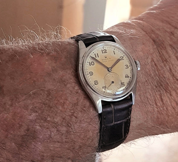 Rolex Oyster Royal in Stainless Steel with Patina and Arabic Numerals 1946
