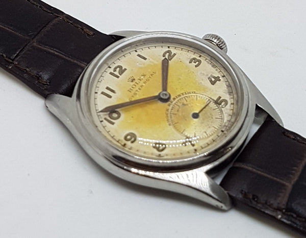 Rolex Oyster Royal in Stainless Steel with Patina and Arabic Numerals 1946