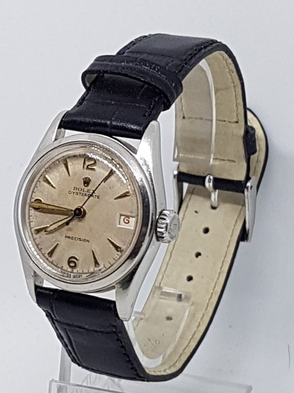 Rare Rolex Oyster Precision Red Date with Originial Dial in Stainless Steel 1953