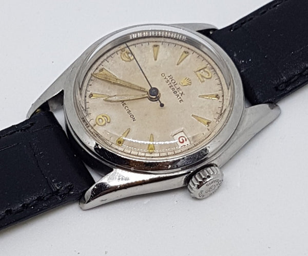 Rare Rolex Oyster Precision Red Date with Originial Dial in Stainless Steel 1953