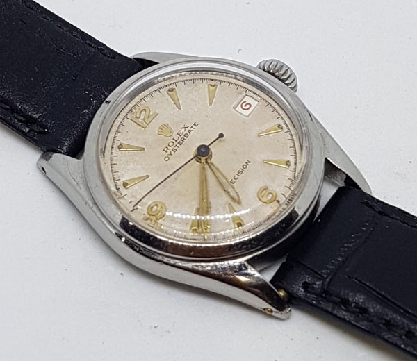 Rare Rolex Oyster Precision Red Date with Originial Dial in Stainless Steel 1953