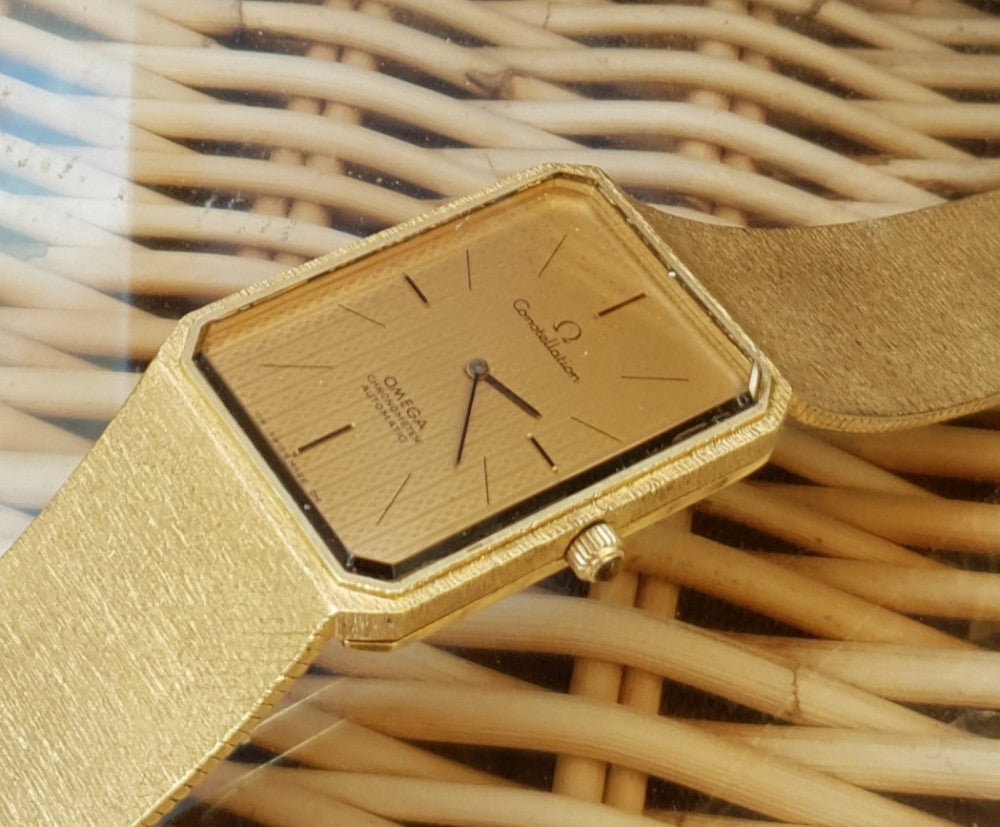 1973 Very Rare Omega Constellation Emeraude Automatic Model 8310 in 18ct Gold