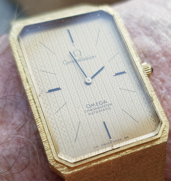 1973 Very Rare Omega Constellation Emeraude Automatic Model 8310 in 18ct Gold