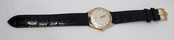 1956 Omega with Sub Seconds in 18ct Pink Gold Case with Buckle and Original Box