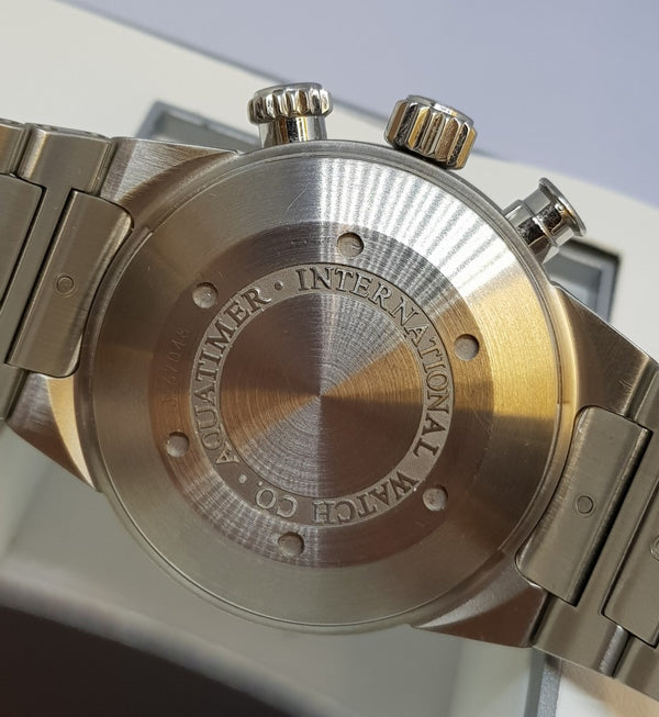 IWC Aquatimer Chronograph Model IW3719-28 in Stainless Steel on Braclet with Box and Papers Circa 1994
