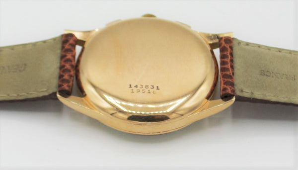 1954 Stunning Oversized Zenith Chronograph 156D 18ct Pink Gold All Original