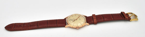 Omega 18ct Pink Gold Manual Wind Dress Watch Omega Buckle 1944