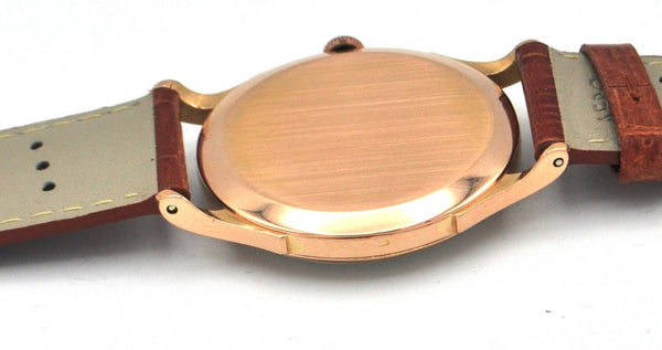 Omega 18ct Pink Gold Manual Wind Dress Watch Omega Buckle 1944