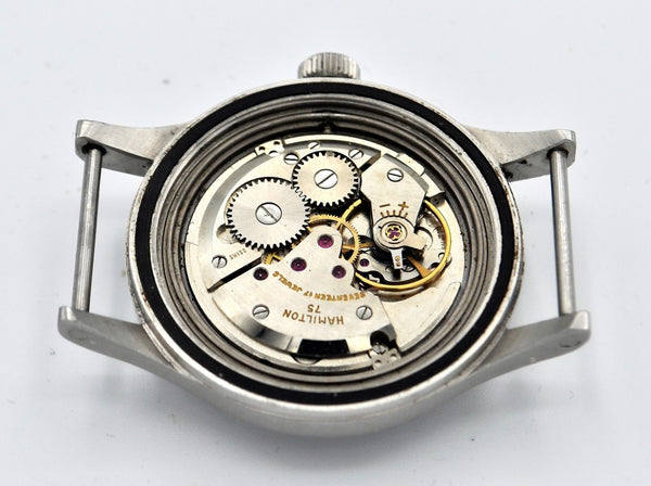 1960s Hamilton Rare Mk11 British Military Issue Wristwatch Model 6B