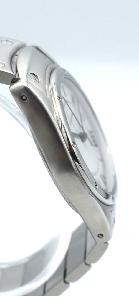 2000 Cartier Santos Ronde Automatic in Stainless Steel on Bracelet with Box and Papers Model 1920-1