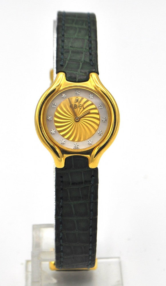 Ladies Ebel Beluga with Diamonds in 18ct Gold with Original Box Circa 1990s
