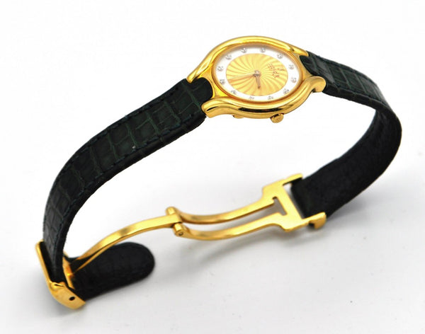 Ladies Ebel Beluga with Diamonds in 18ct Gold with Original Box Circa 1990s