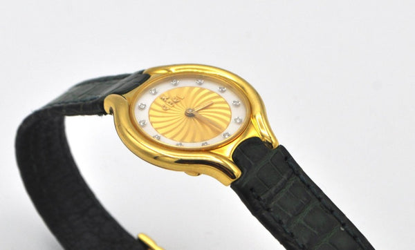 Ladies Ebel Beluga with Diamonds in 18ct Gold with Original Box Circa 1990s
