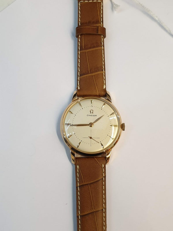 1954 Jumbo Omega with Sub Seconds Model 2687 in 18ct Pink Gold Case