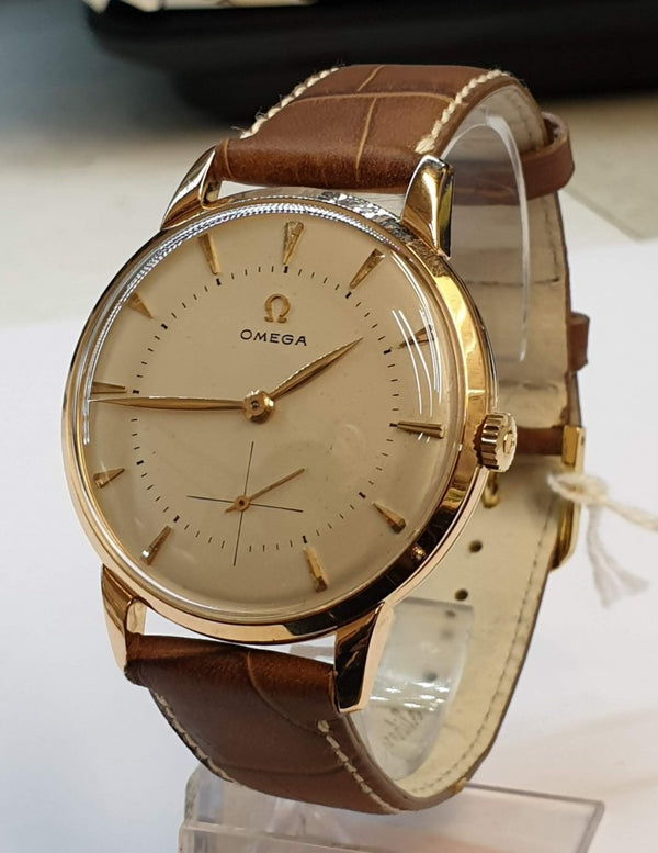 1954 Jumbo Omega with Sub Seconds Model 2687 in 18ct Pink Gold Case